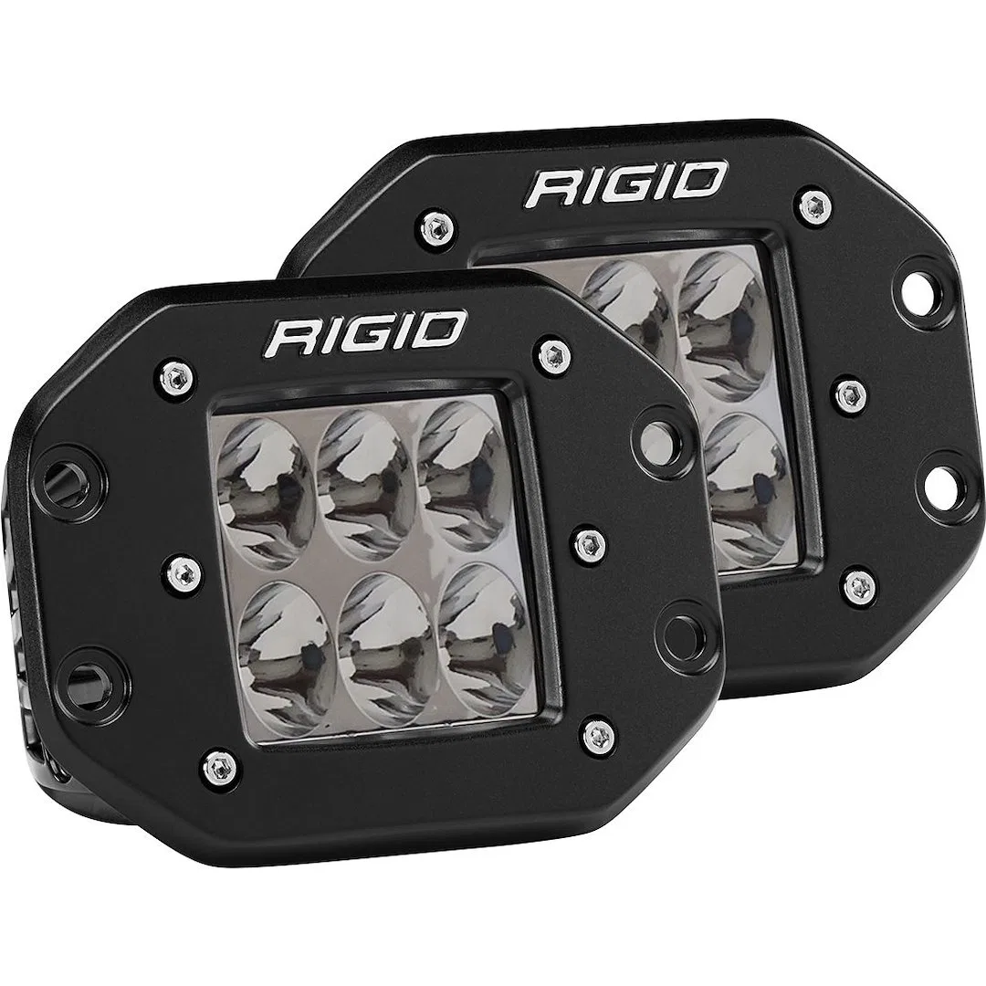512313 – RIGID IND Driving/ Fog Light, LED Bulb 6 LED Clear Bulb 4-13/16 Inch Length x 3-5/8 Inch Height Rectangular ...